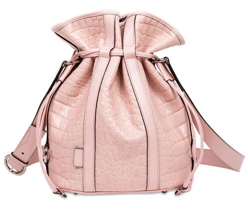 Sac elsa cuir rose imprimé - mm,