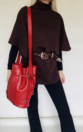 Sac seau cuir - en,